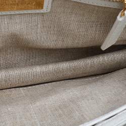 مملوكة مسبقًا Michael Kors White Leather Medium Cece Shoulder Bag