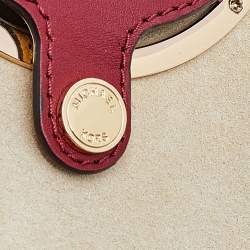 Pre Owned Michael Michael Kors Red Leather Scout Camera Crossbody Bag