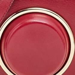 Pre Owned Michael Michael Kors Red Leather Scout Camera Crossbody Bag