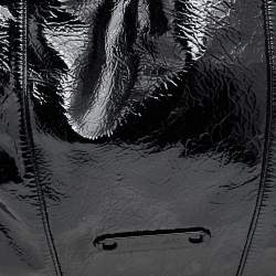 Michael Kors Black Patent Leather Chain Hobo