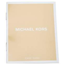 Pre Owned حقيبة ساتشل مايكل كورس فلورنس جلد أسود