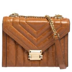 MICHAEL Michael Kors Whitney Mini Deco Quilted Leather Satchel