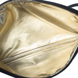 Pre Owned Michael Kors Black Leather Laptop Case