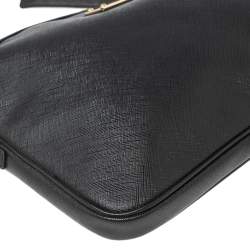 Pre Owned Michael Kors Black Leather Laptop Case