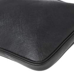 Pre Owned Michael Kors Black Leather Laptop Case