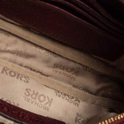 مملوكة مسبقًا Michael Kors Burgundy Leather Camera Crossbody Bag