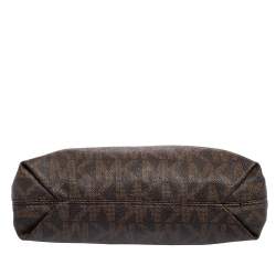 مملوكة مسبقًا حقيبة يد مايكل كورس جت ست كانفاس مقوى مميز بني