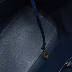 Pre Owned حقيبة يد مايكل كورس ترافل جت ست جلد كحلي صغيرة