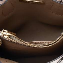 Pre Owned Michael Kors Blush Pink Leather Mini Mercer Tote