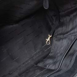 Pre Owned حقيبة يد توتس مايكل كورس جيت سيت ترافيل جلد سافيانو أسود