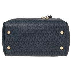 Pre Owned حقيبة ساتشل مايكل كورس كانفاس مقوى بالشعار أزرق