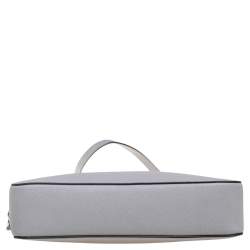 Pre Owned حقيبة كروس مايكل كورس جيت سيت جلد سافيانو رصاصي كبيرة