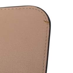 Pre Owned حقيبة كتف مايكل كورس جلد بيج مطبوع بقلاب