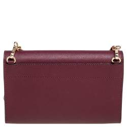 مملوكة مسبقًا محفظة بسلسلة جيت مايكل كورس سيت ترافيل جلد سافيانو عنابي 