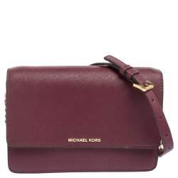 Michael Kors Burgundy Leather Flap Crossbody Bag Michael Kors | TLC