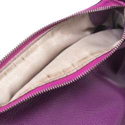 مملوكة مسبقًا حقيبة كروس مايكل كورس ماغينتا جلد بنفسجي مزينة دلاية بشراشيب