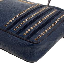 Pre Owned حقيبة كتف مايكل كورس غرينويتش جلد سافيانو أسود صغيرة