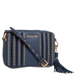 Pre Owned حقيبة كتف مايكل كورس غرينويتش جلد سافيانو أسود صغيرة