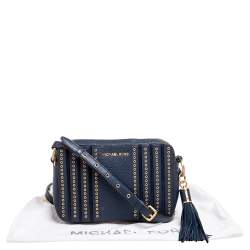 Pre Owned  حقيبة كتف مايكل كورس غرينويتش جلد سافيانو أسود صغيرة