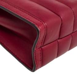 مملوكة مسبقًا Michael Kors Burgundy Leather Small Whitney Shoulder Bag