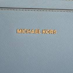 Pre Owned حقيبة كاميرا كروس مايكل كورس جيت سيت جلد أزرق