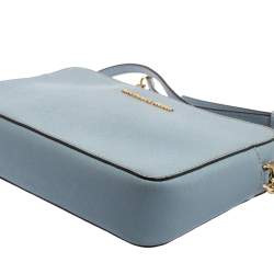 Pre Owned حقيبة كاميرا كروس مايكل كورس جيت سيت جلد أزرق