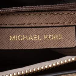 مملوكة مسبقًا Michael Kors Metallic Gold Leather Medium Mercer Tote