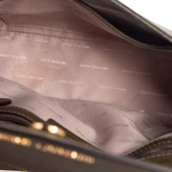 Pre Owned Michael Kors Olive Green Saffiano Leather Small Ava Top Handle Bag