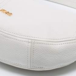 Pre Owned Michael Kors White Leather Bedford Hobo