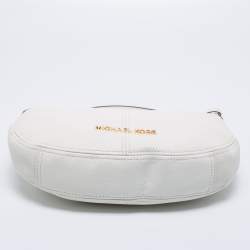 Pre Owned Michael Kors White Leather Bedford Hobo