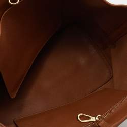 Pre Owned حقيبة يد مايكل كورس جيت سيت جلد بنية