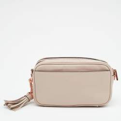 Pre Owned حقيبة كروس مايكل كورس جلد وردي مرصعة