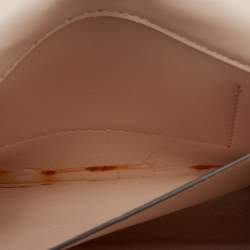 Pre Owned Michael Kors Burgundy Leather Jet Set Flap Crossbody Bag