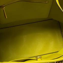 مملوكة مسبقًا حقيبة يد توتس مايكل كورس جيت سيت جلد أخضر نيون صغيرة