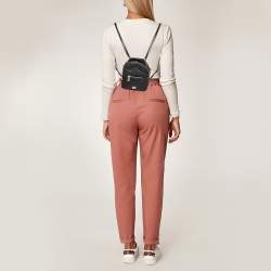 Pre Owned Michael Kors Black Leather Jessa Convertible Backpack