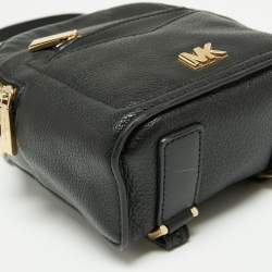 Pre Owned Michael Kors Black Leather Jessa Convertible Backpack