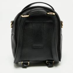 Pre Owned Michael Kors Black Leather Jessa Convertible Backpack