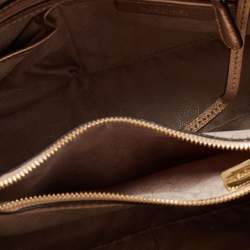 مملوكة مسبقًا MICHAEL Michael Kors Metallic Gold Leather Medium Cynthia Tote
