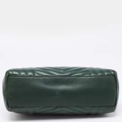 Pre Owned Michael Kors Green Quilted Leather Susan Shoulder Bag