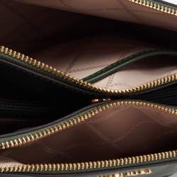 Pre Owned Michael Kors Green Quilted Leather Susan Shoulder Bag