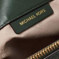Pre Owned Michael Kors Green Quilted Leather Susan Shoulder Bag