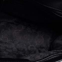Pre Owned Michael Kors Black Leather Small Marlow Top Handle Bag