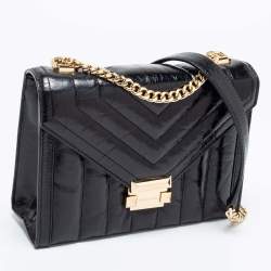 Pre Owned حقيبة كتف مايكل كورس جلد مبطن بني فاتح