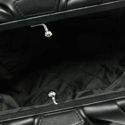 Michael Kors Black Faux Leather Extra-Large Nola Clutch Bag