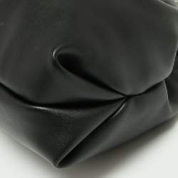 Michael Kors Black Faux Leather Extra-Large Nola Clutch Bag