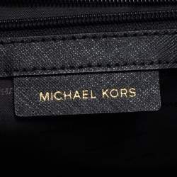 Pre Owned Michael Kors Black Leather Small Ava Top Handle Bag