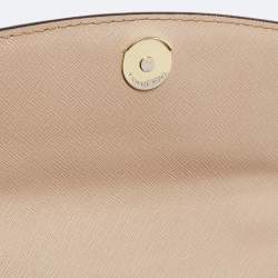 Pre Owned Michael Kors Beige Saffiano Leather Ava Extra Small Top Handle Bag