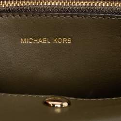 مملوكة مسبقًا Michael Kors Green Leather Studded Medium Cece Shoulder Bag