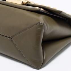 مملوكة مسبقًا Michael Kors Green Leather Studded Medium Cece Shoulder Bag