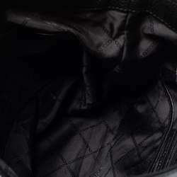 Pre Owned حقيبة كتف مايكل كورس إلانا جلد أسود